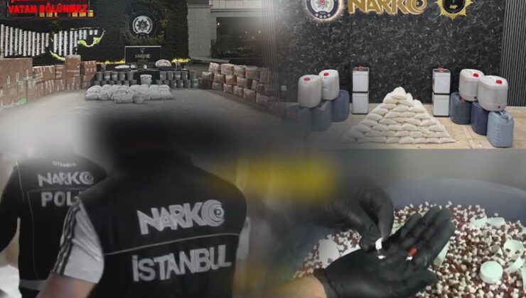 İstanbul’da 366,5 Kilogram Uyuşturucu Madde ve 1,5 Milyon Hap Ele Geçirildi