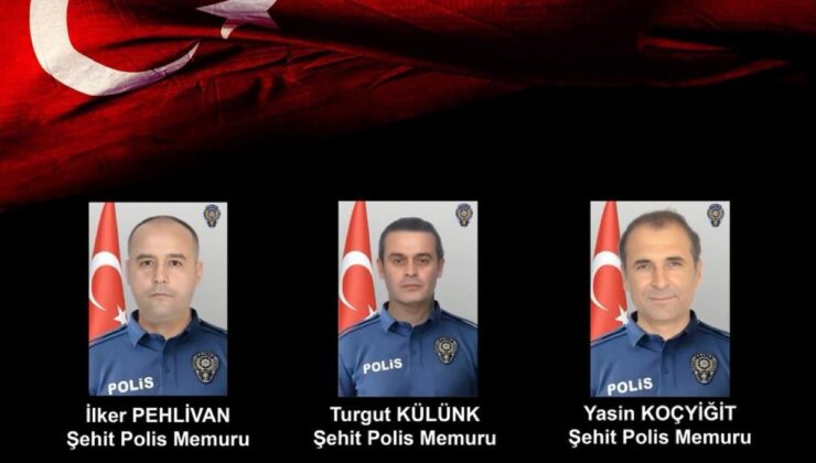 Yalova’da Operasyonda Şehit Düşen 3 Kahraman Polis İçin Tören Düzenlenecek