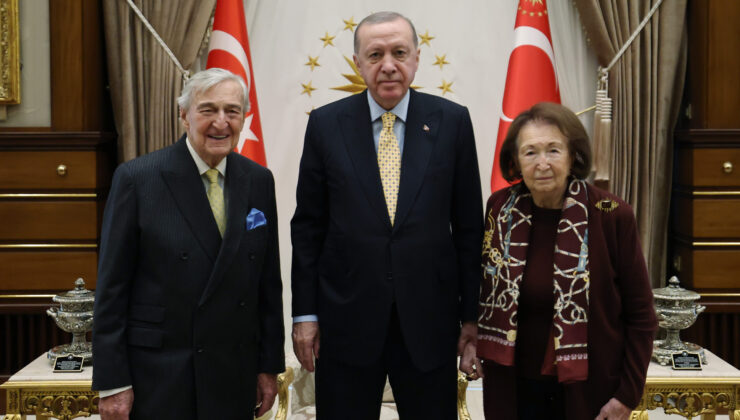 Cumhurbaşkanı Erdoğan, Rahmi Koç ve Semahat Arsel’i Kabul Etti
