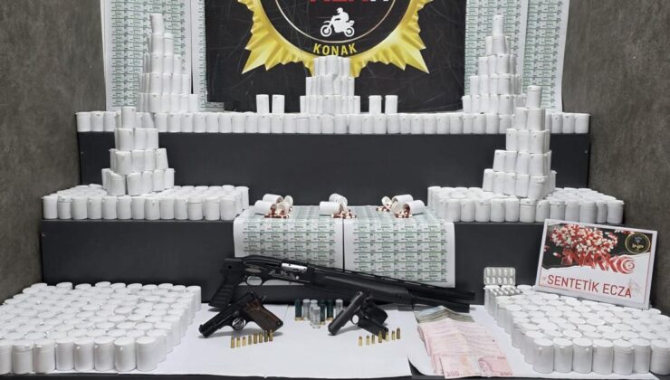 Konak’ta Dev Uyuşturucu Operasyonu: 108 Bin Sentetik Hap Ele Geçirildi