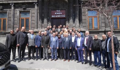 MHP Kars Yeni Yönetiminden Belediye Başkanı Senger’e Ziyaret
