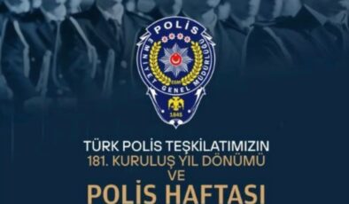 İstanbul Valisi Davut Gül’den Türk Polis Teşkilatı’nın 181. Yıl Dönümü Mesajı