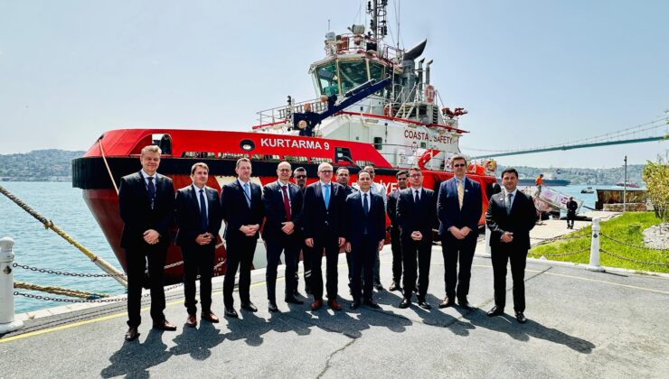 Belçika Heyetinden KURTARMA-9 Römorkörüne Teknik Gezi