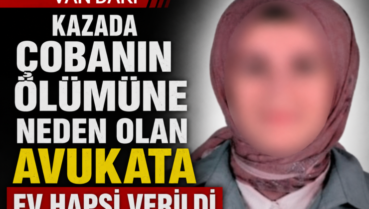 Kazada çobanın ölümüne neden olan avukata ev hapsi verildi