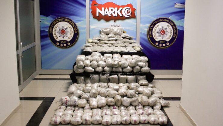 Siirt’te Uyuşturucu Operasyonu: 170 Kilogram Esrar Ele Geçirildi