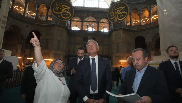 Bakan Ersoy Ayasofya’daki Tarihi Restorasyonun Detaylarını Açıkladı