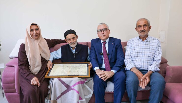 113 Yıllık Mektup Gazi Mehmed’in Çocuklarına Teslim Edildi